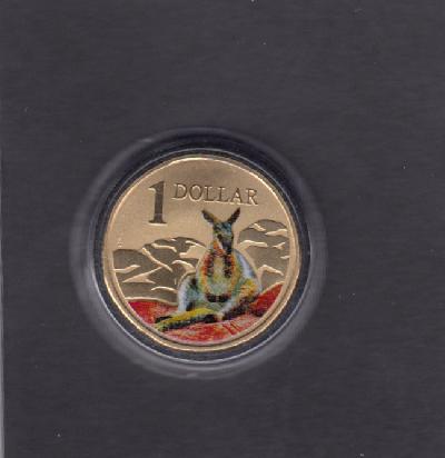 Beschrijving: 1 Dollar ROCK WALLABY colour 